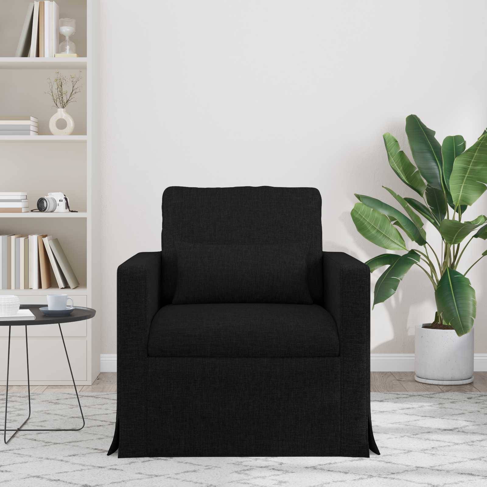 vidaXL Sofa Schwarz 78 x 78 x 80 cm Stoff