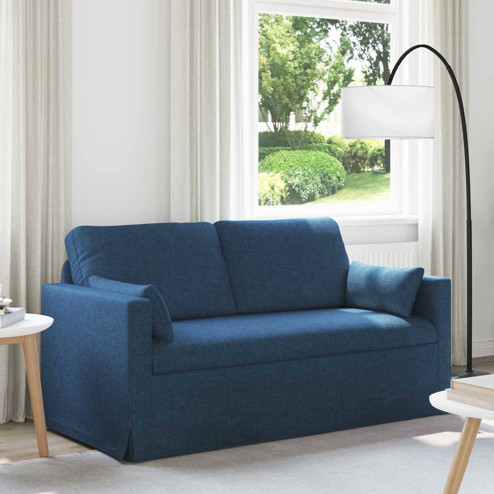 vidaXL Sofa Blau 158 x 78 x 80 cm Stoff