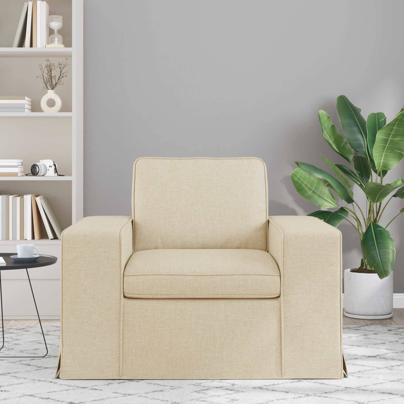 vidaXL Sofa Creme 103 x 80 x 82 cm Stoff