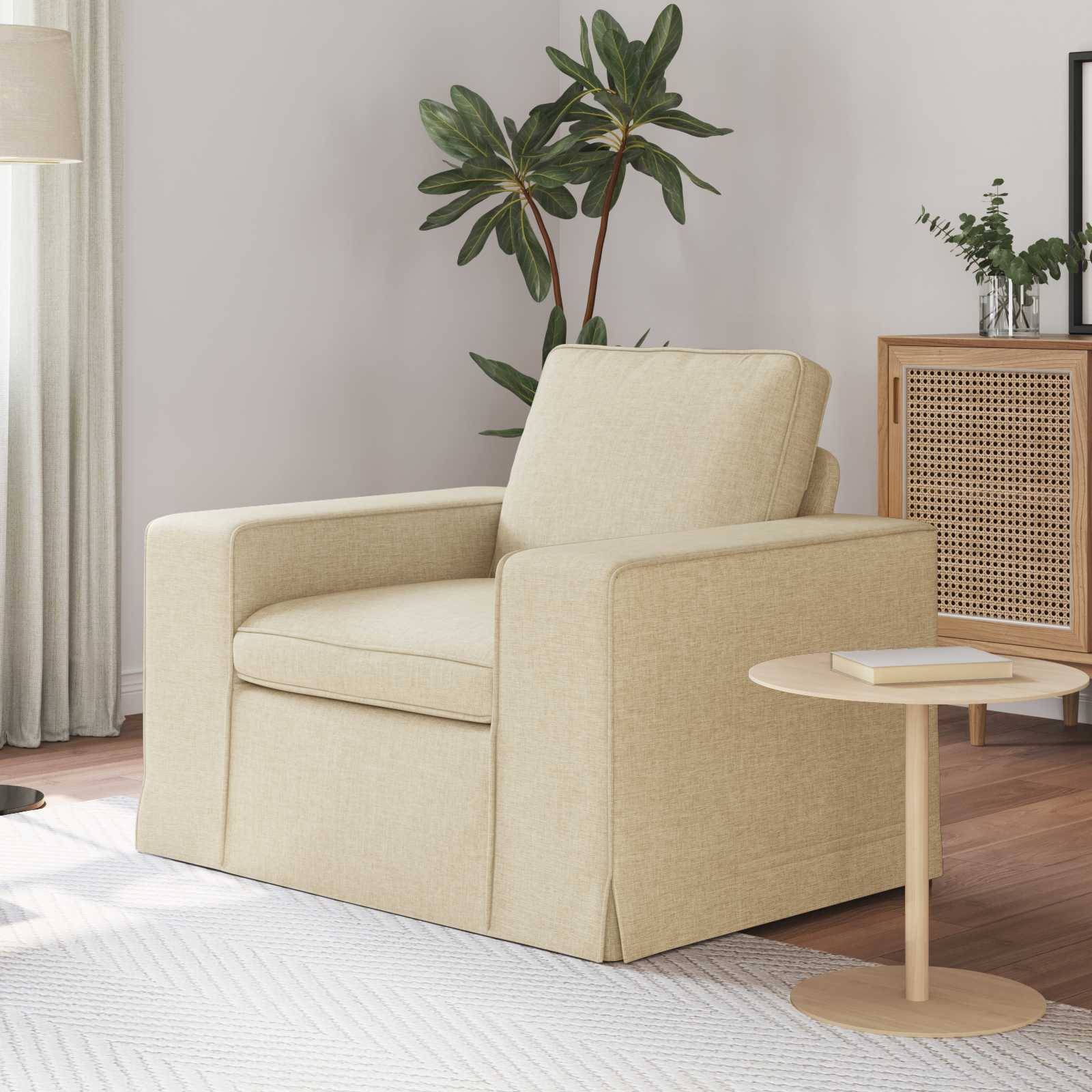 vidaXL Sofa Creme 103 x 80 x 82 cm Stoff