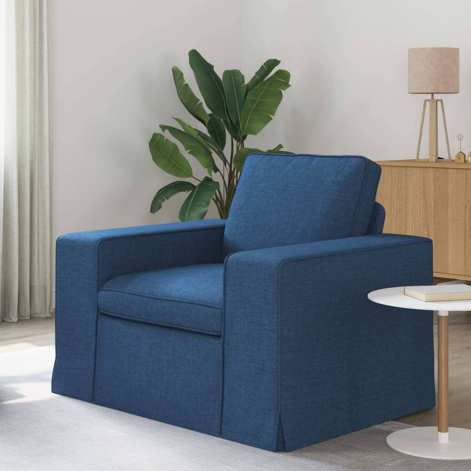vidaXL Sofa Blau 103 x 80 x 82 cm Stoff