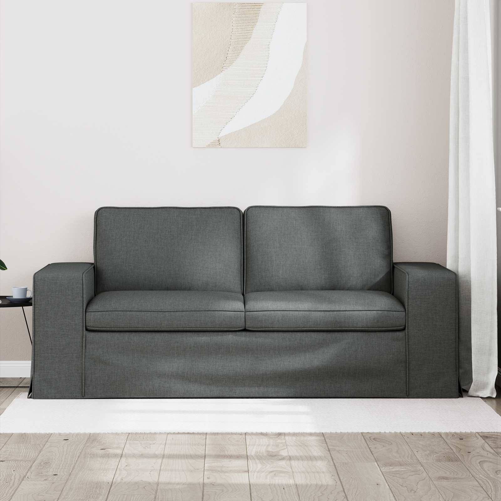 vidaXL Sofa Dunkelgrau 182 x 80 x 82 cm Stoff