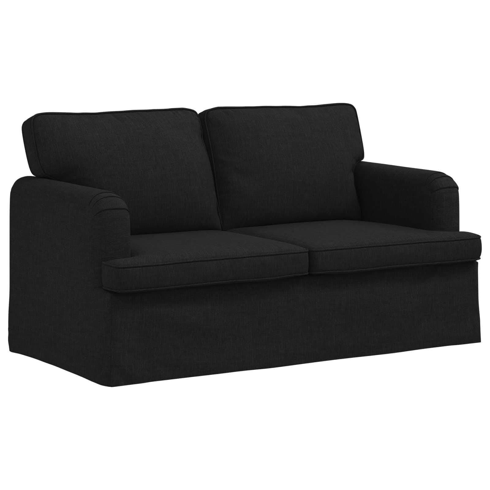 vidaXL Sofa Schwarz 144 x 80 x 85 cm Stoff