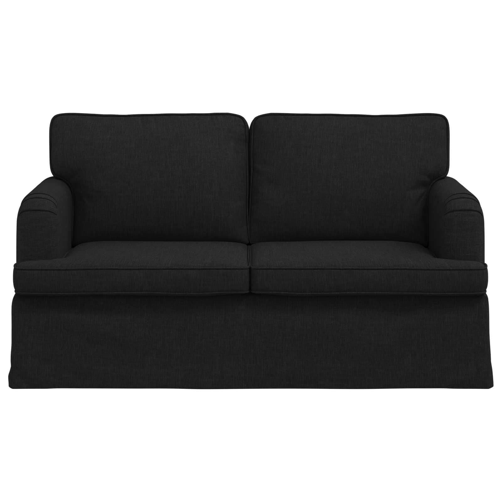vidaXL Sofa Schwarz 144 x 80 x 85 cm Stoff