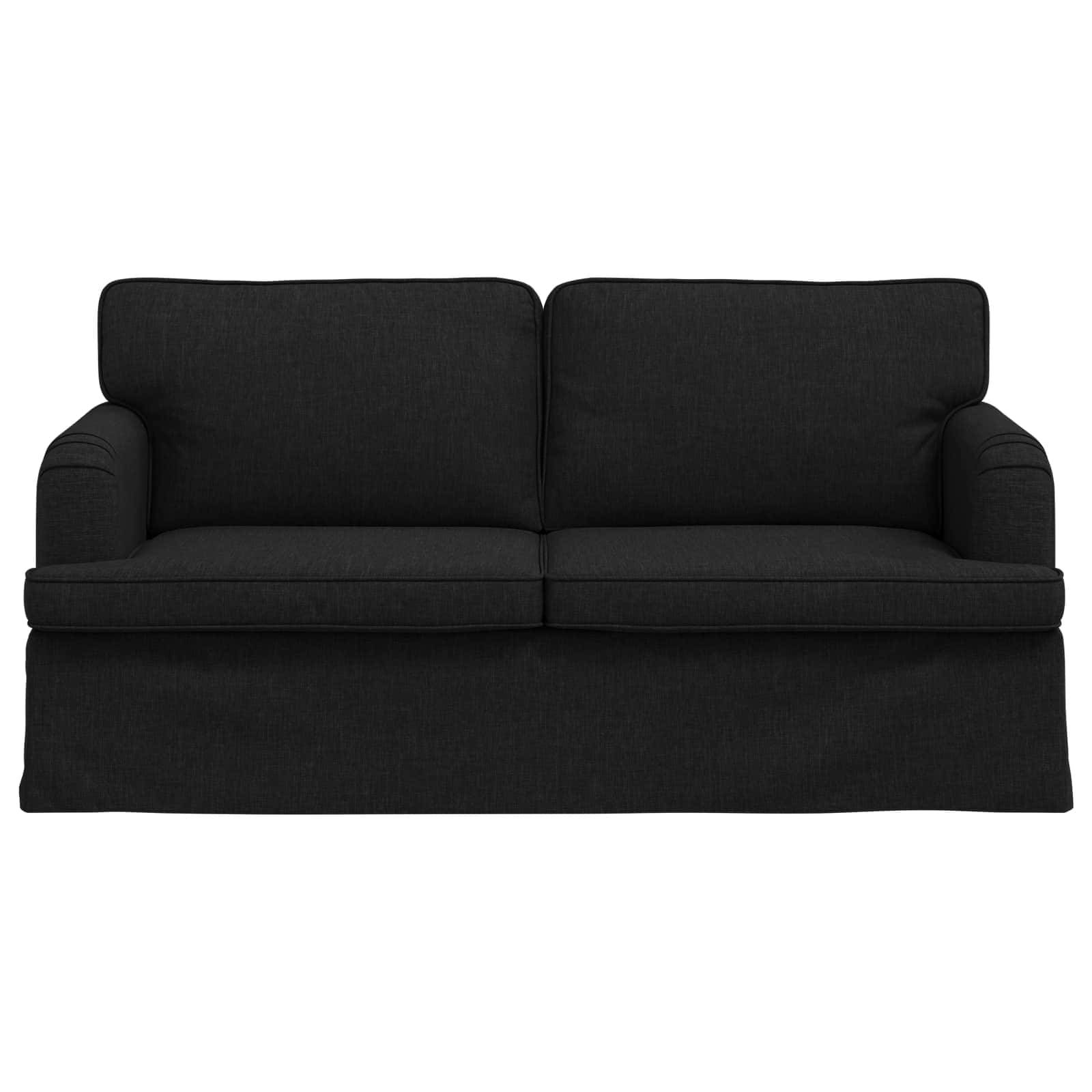 vidaXL Sofa Schwarz 162 x 80 x 85 cm Stoff