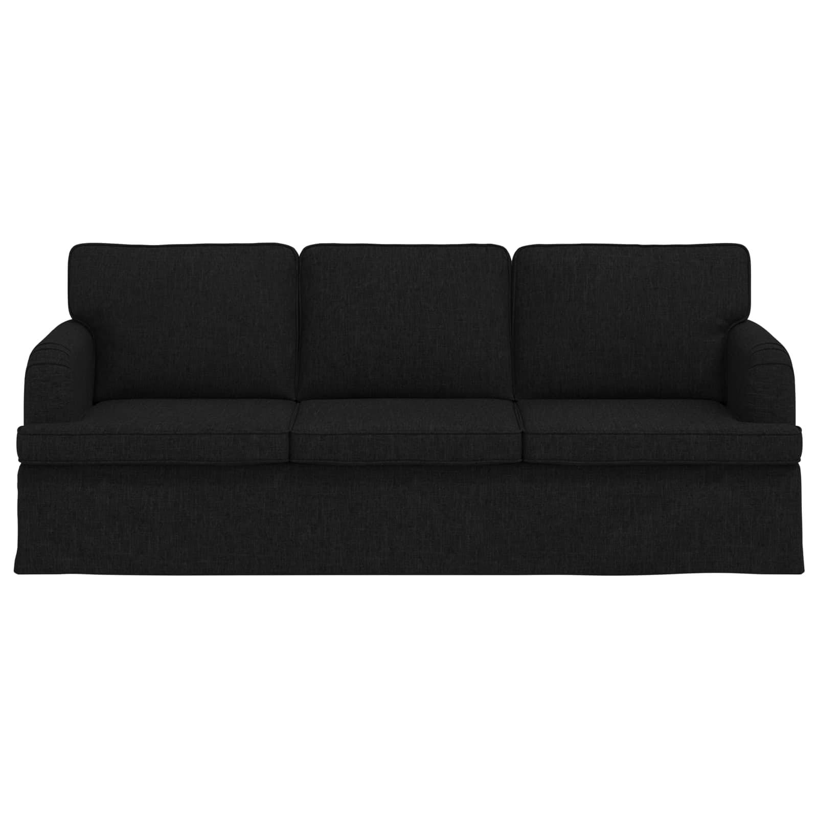 vidaXL Sofa Schwarz 201 x 80 x 85 cm Stoff