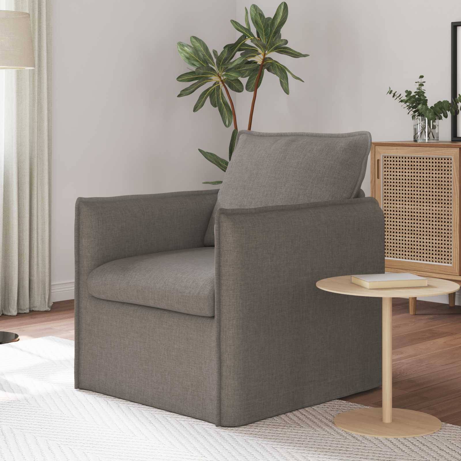 vidaXL Sofa Taupe 75 x 82 x 85 cm Stoff