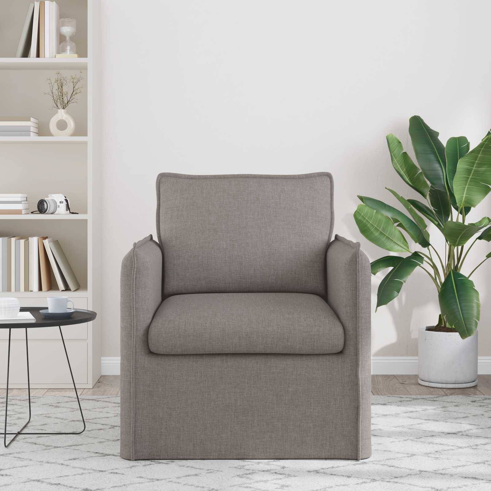 vidaXL Sofa Taupe 75 x 82 x 85 cm Stoff