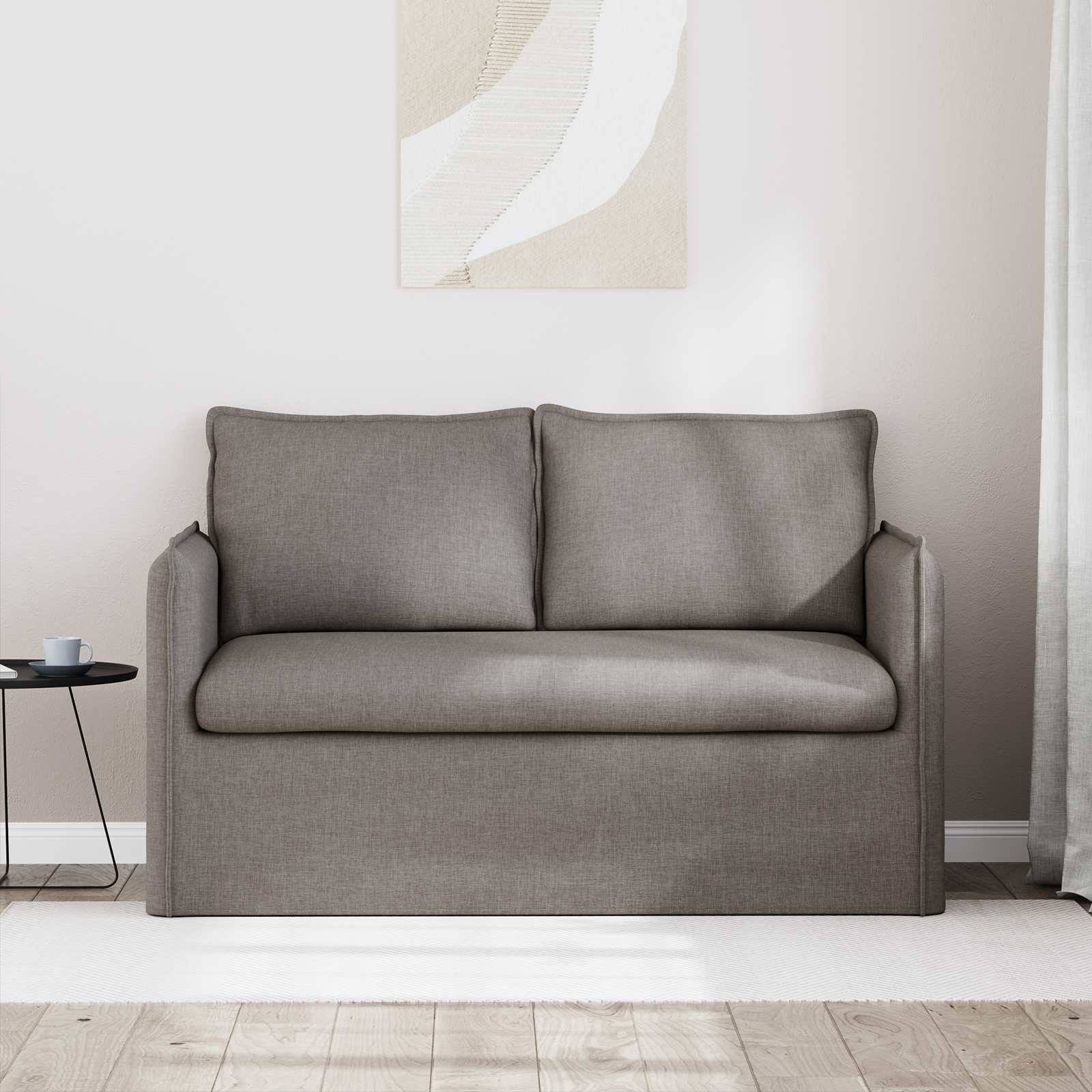 vidaXL Sofa Taupe 136 x 82 x 85 cm Stoff