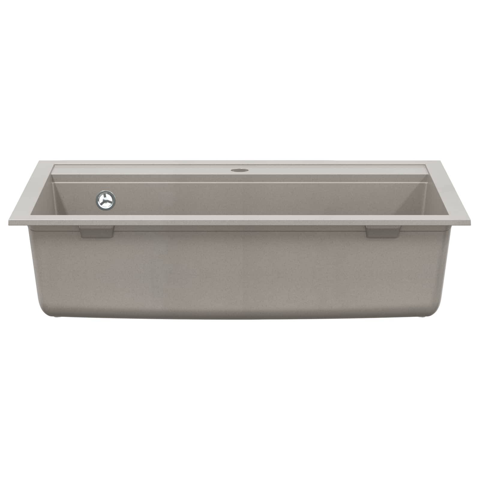 vidaXL Waschbecken Grau 795 x 505 mm Granit