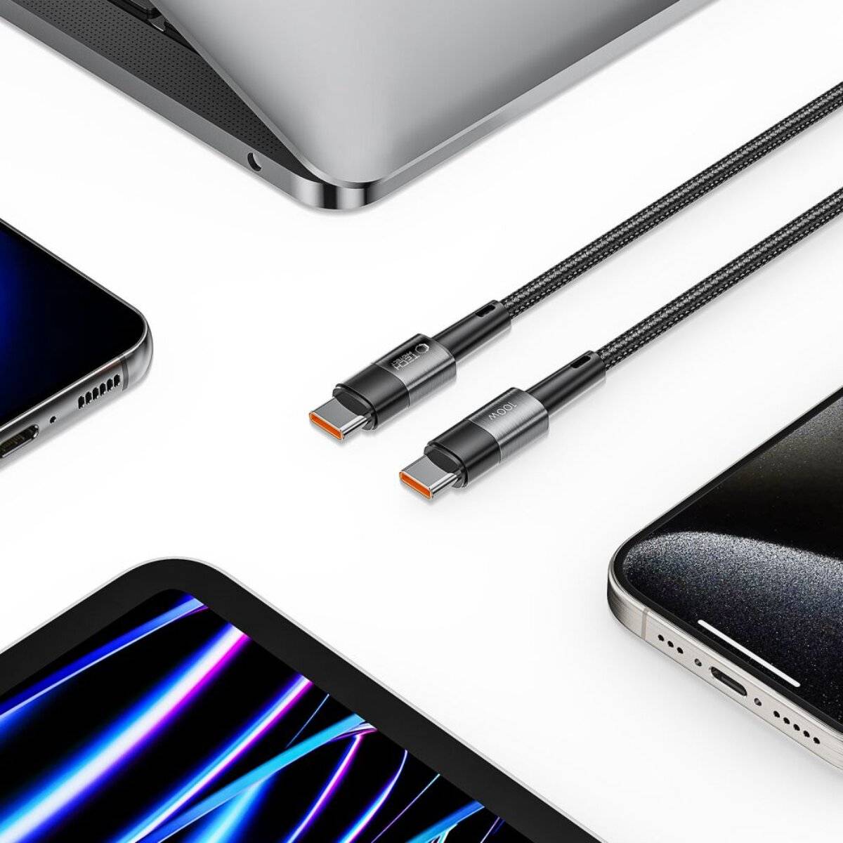 Tech-Protect UltraBoost USB-C / PD 100W 5A 3m Kabel - Grau