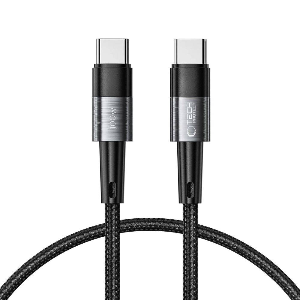Zwei USB-C-Kabel mit der Aufschrift „100W