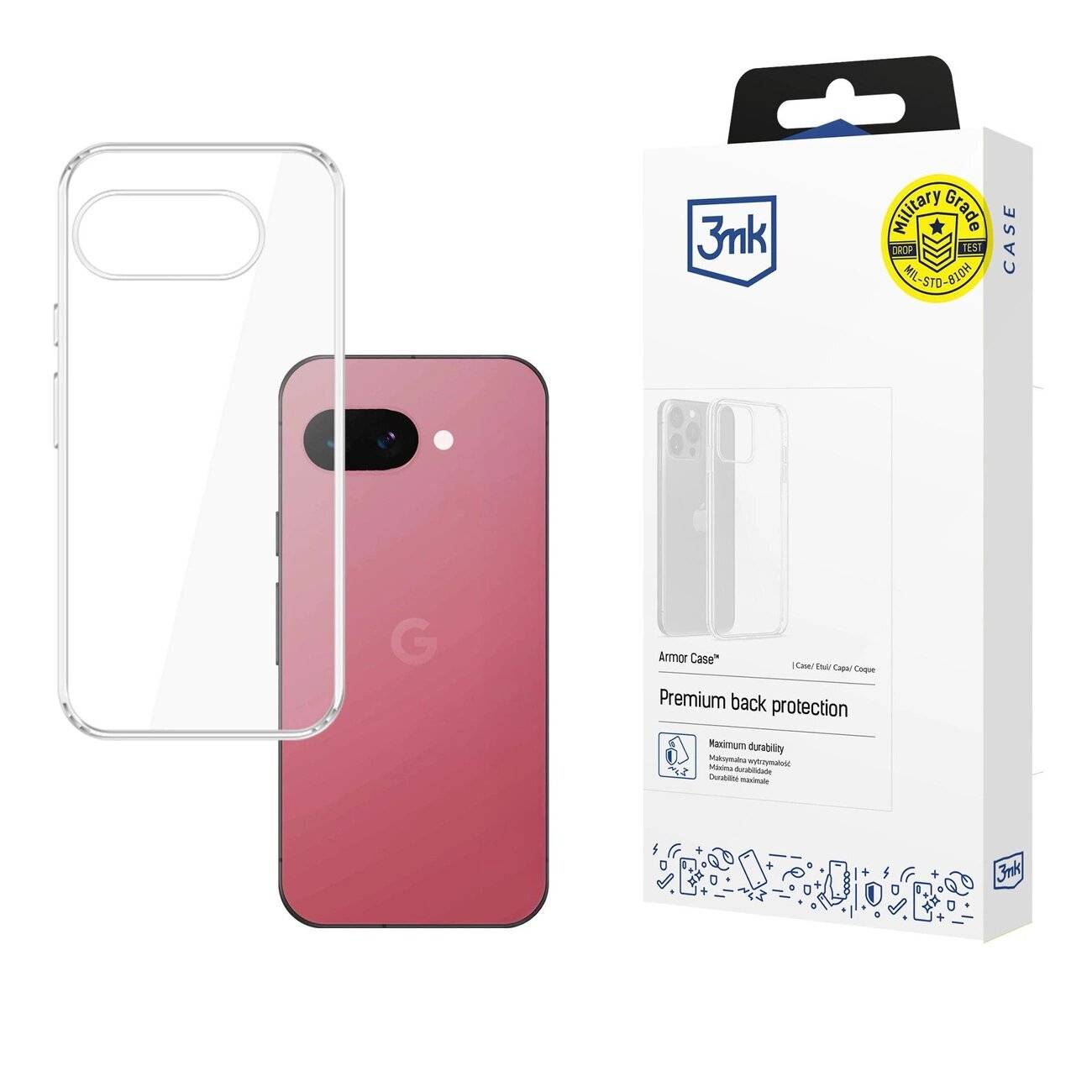 3mk Armor Case Google Pixel 9A - Transparent