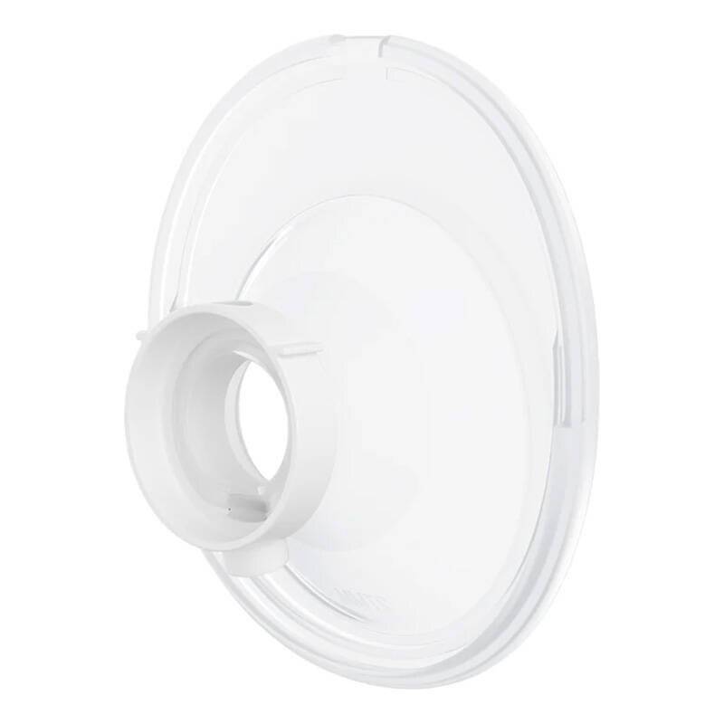 Schwarze kabellose Kopfhörer mit einem umschließenden Design werden auf einem hellblauen Hintergrund gezeigt. Die Steuerungstasten sind auf der rechten Seite sichtbar.