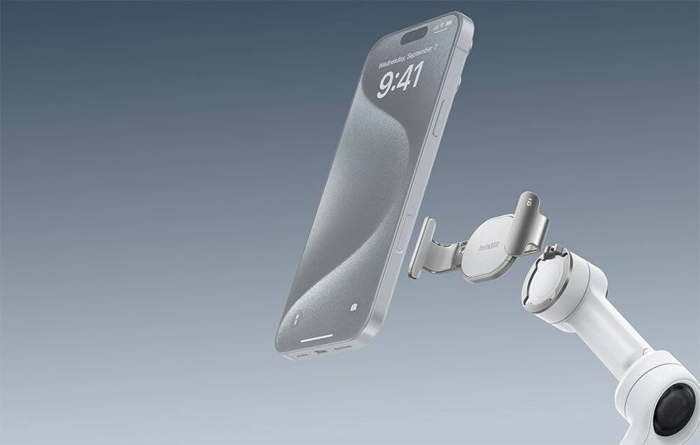 Insta360 Flow 2 Pro magnetischer Handyclip (grau)