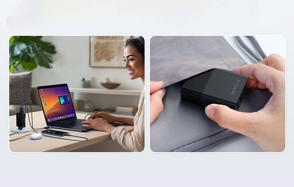 BlitzWolf BW-S29 120-W-Netzladegerät (schwarz)