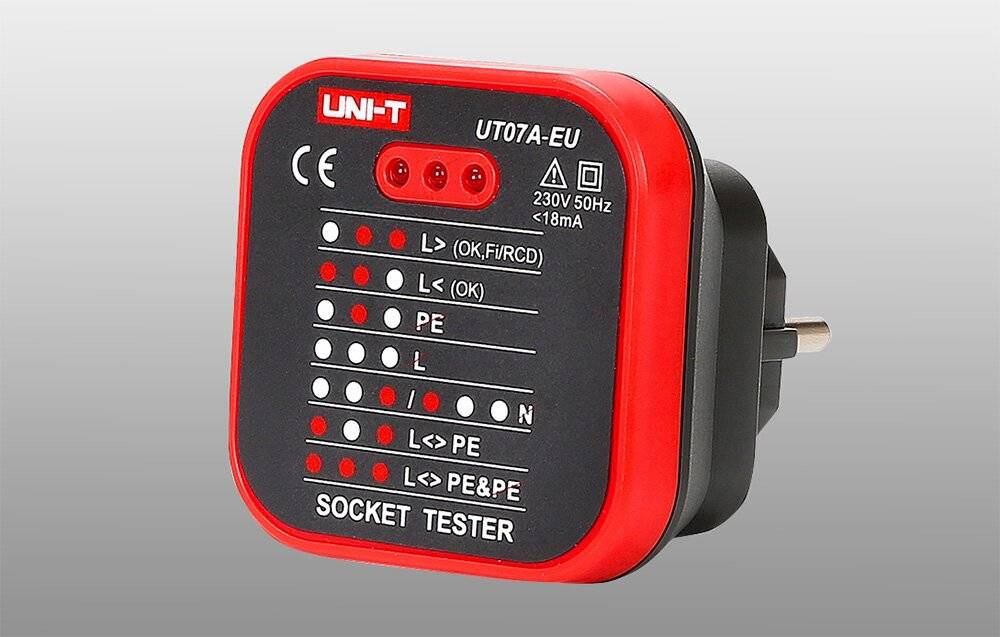 UNI-T UT07A-EU Steckdosenprüfer