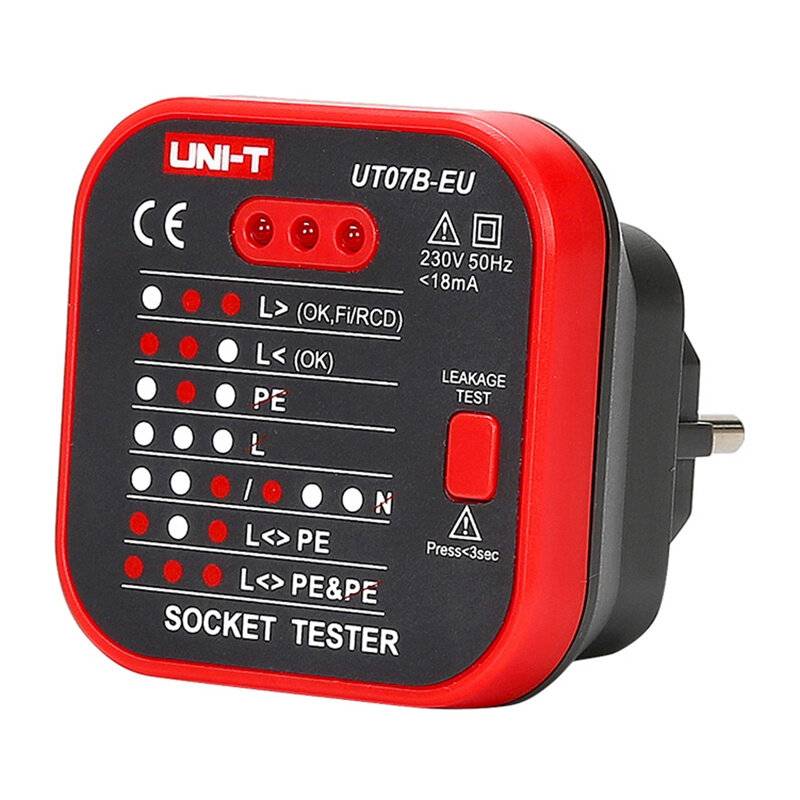 UNI-T UT07B-EU Steckdosentester
