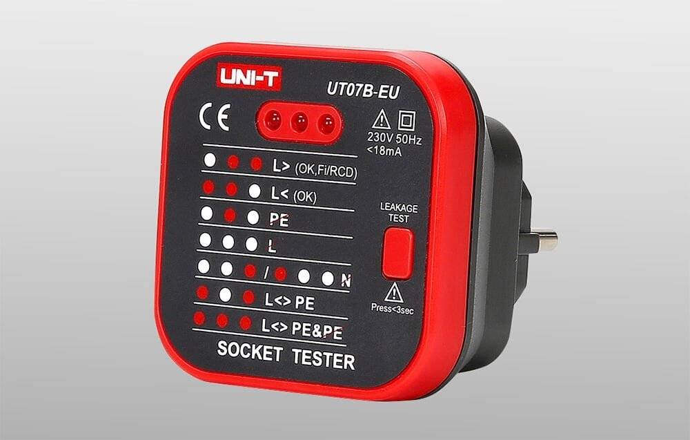 UNI-T UT07B-EU Steckdosentester