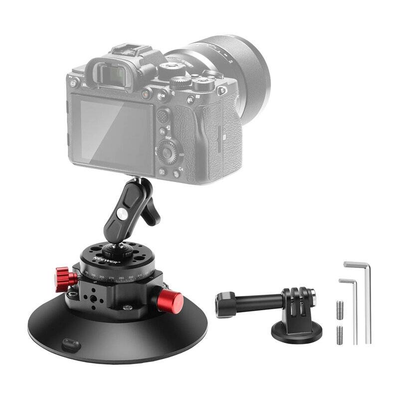 Halterung mit Saugnapf 1/4 Zoll Neewer CA013 für Sportkameras (DJI Action, GoPro, Insta360)