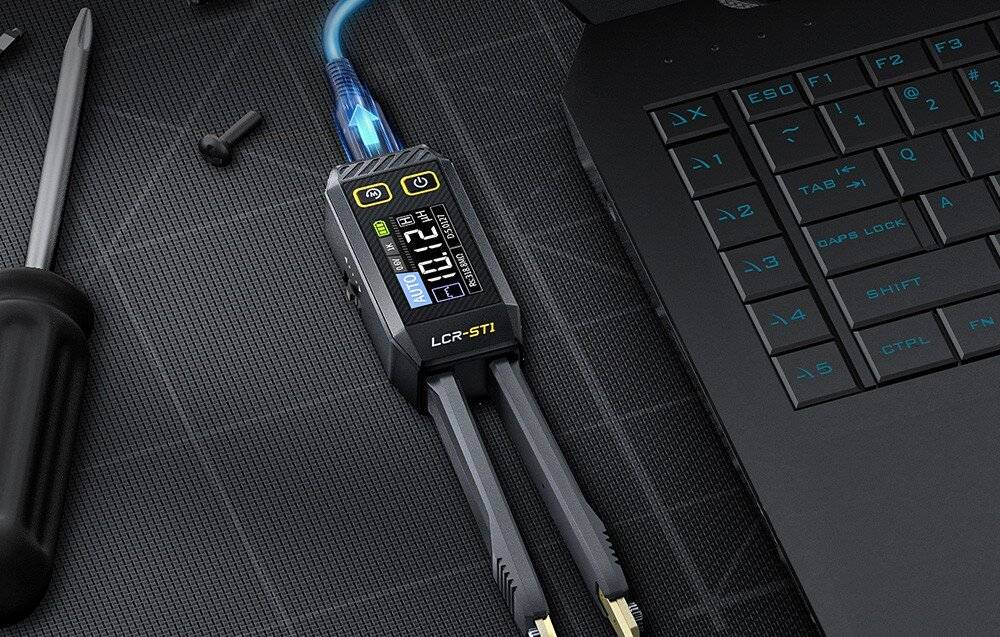 FNIRSI LCR-ST1 Mini-Smart-Digital-Pinzetten-Tester