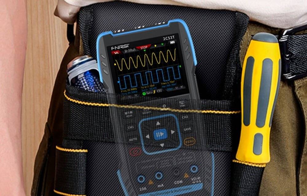 FNIRSI 2C53T tragbares 3-in-1-Oszilloskop-Multimeter-Signalgenerator