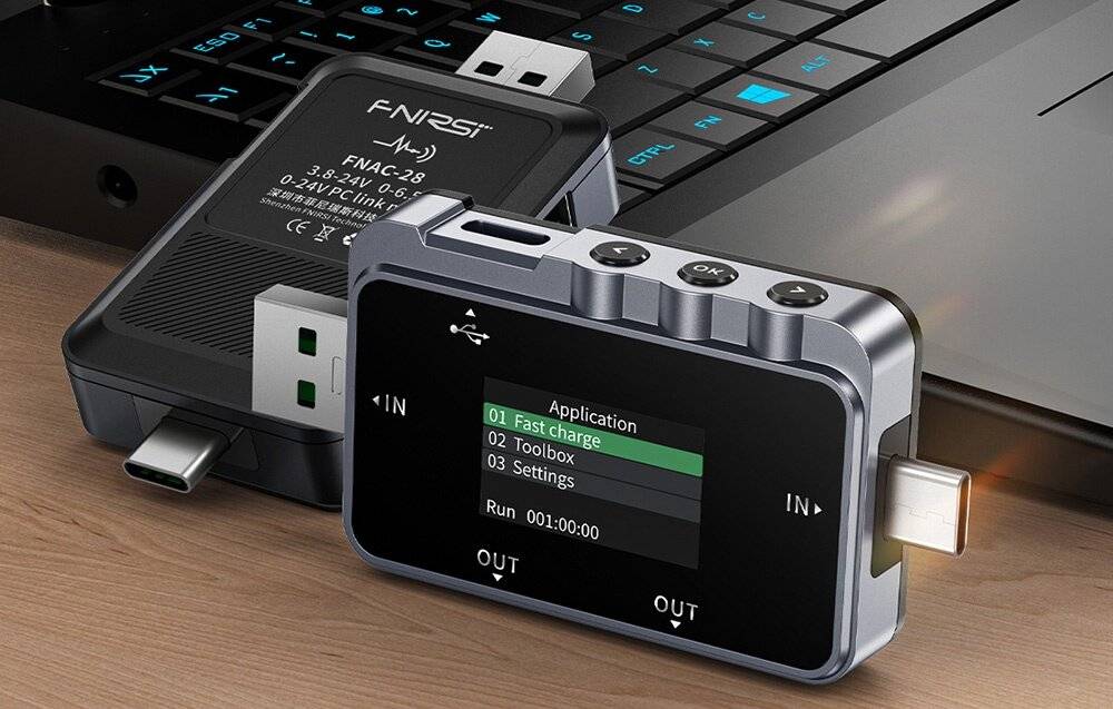 USB-Tester 2-in-1 FNIRSI FNAC-28 USB-C USB-A