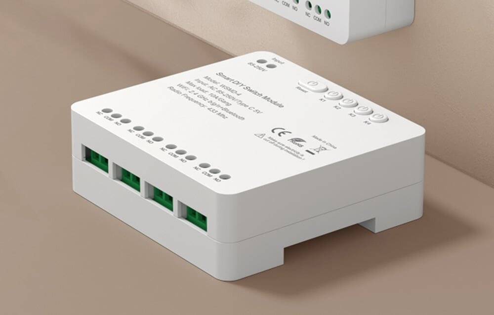 4-Kanal-ZigBee-Schaltmodul mit potentialfreiem DC 32V-Kontakt Avatto ZWSMMD-4-32V