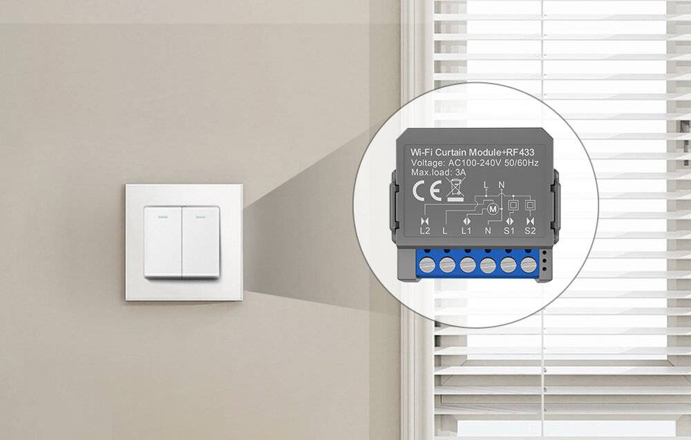 Avatto CMS16-RF-1 WIFI+RF Smart-Vorhangmodul