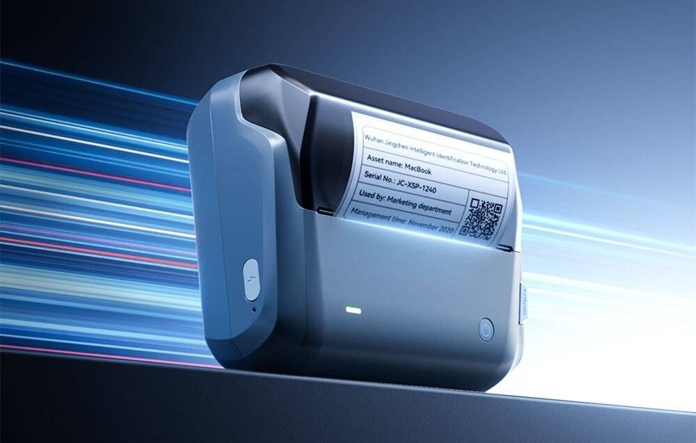 Niimbot B4 Tragbarer Etikettendrucker (blau)