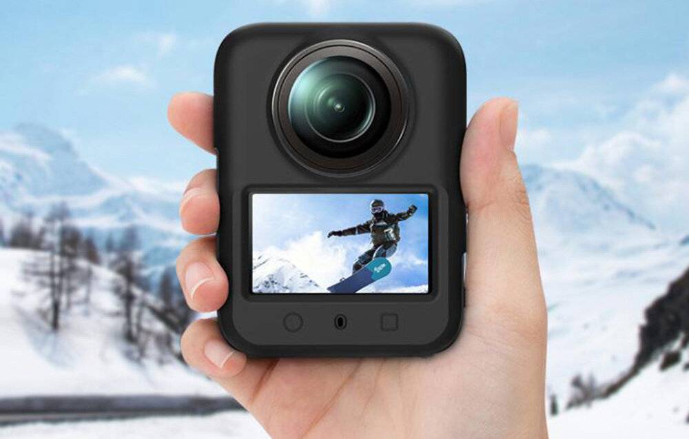 PULUZ Silikon-Objektivabdeckung DJI Osmo 360 (Schwarz)