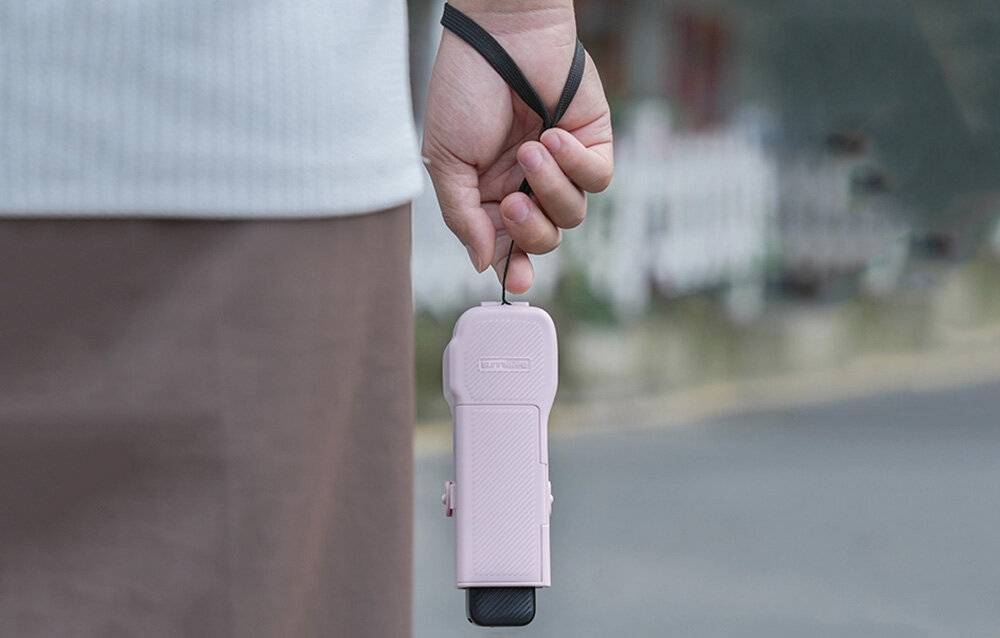 Sunnylife Schutzhülle mit Trageriemen und Umhängeband für Osmo Pocket 3 (rosa)