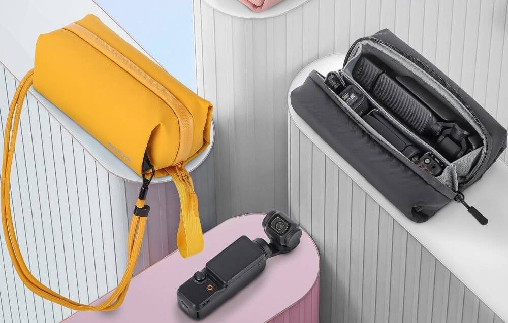 Sunnylife Tasche für OSMO 360/ Insta360 GO Ultra/ OP 3/ Sportkamera/ Smartphone/ OSMO (schwarz)