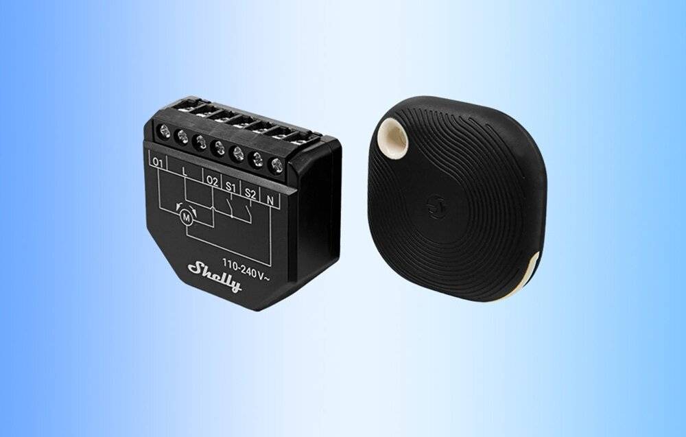 WiFi Shelly Shutter + BLU Button Tough 1 Jalousien-/Vorhangsteuerung