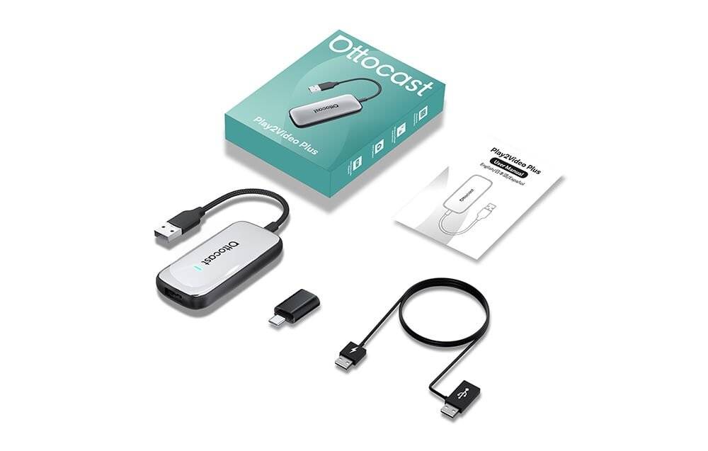 Ottocast Play2Video Ultra Carplay/Android Auto Wireless-Adapter