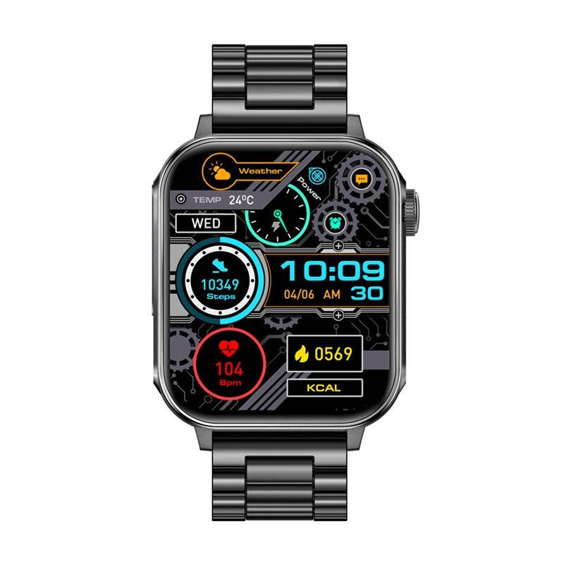 Colmi P80 Smartwatch (Stahl schwarz)