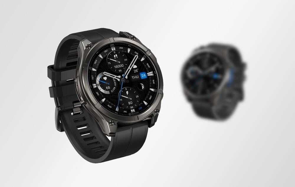 Zeblaze Vibe 8 Abyss Smartwatch, 1,43" AMOLED, MIL-STD 810H, IP69K, Schwarz