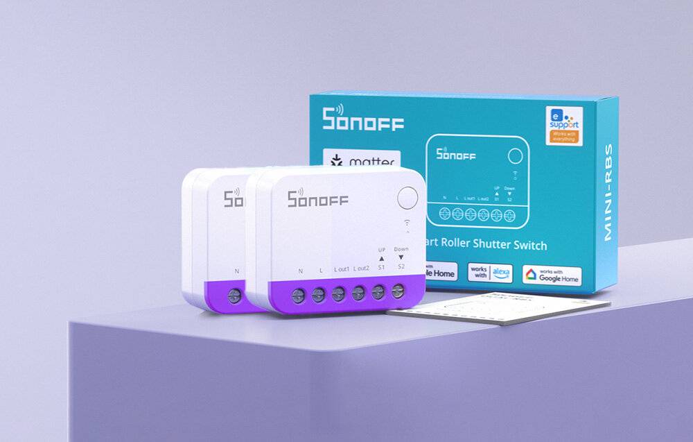 Sonoff MINI-RBS WiFi Smart Mini-Rollladenschalter (2 Stück)