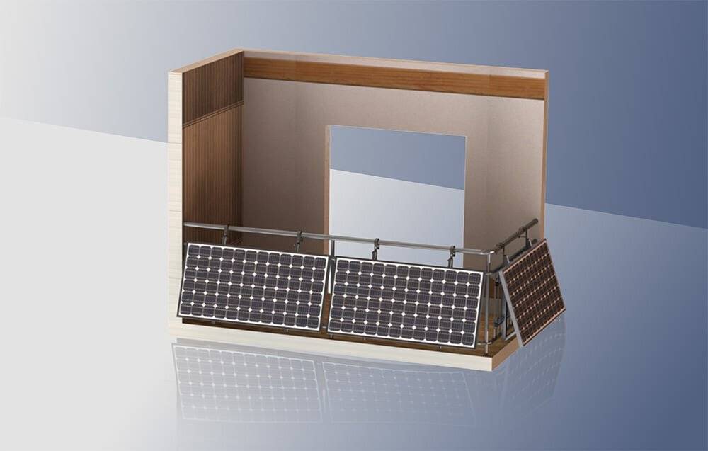 Verstellbare Balkonhalterung für Photovoltaikmodule SBR02
