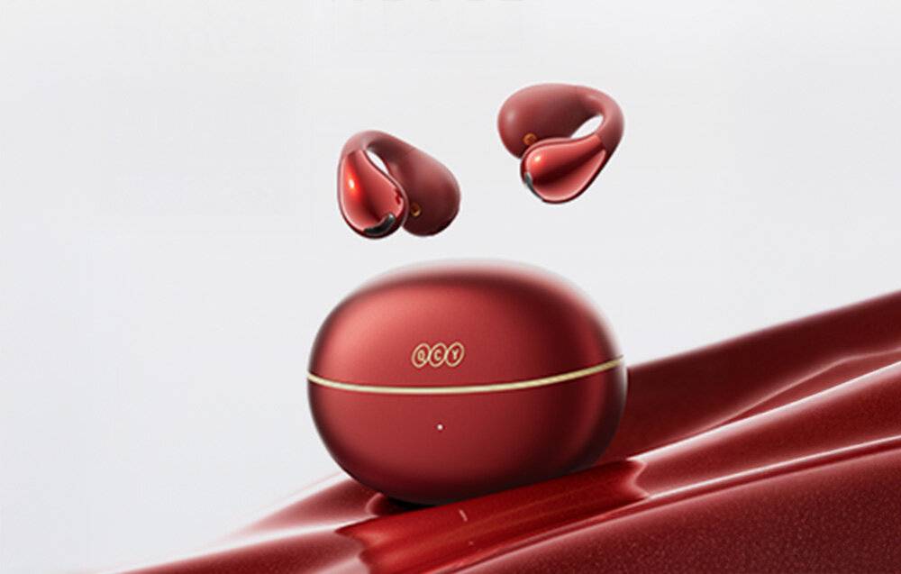 QCY Crossky Clip C30S Kopfhörer (rot)