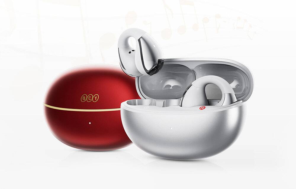 QCY Crossky Clip C30S Kopfhörer (rot)