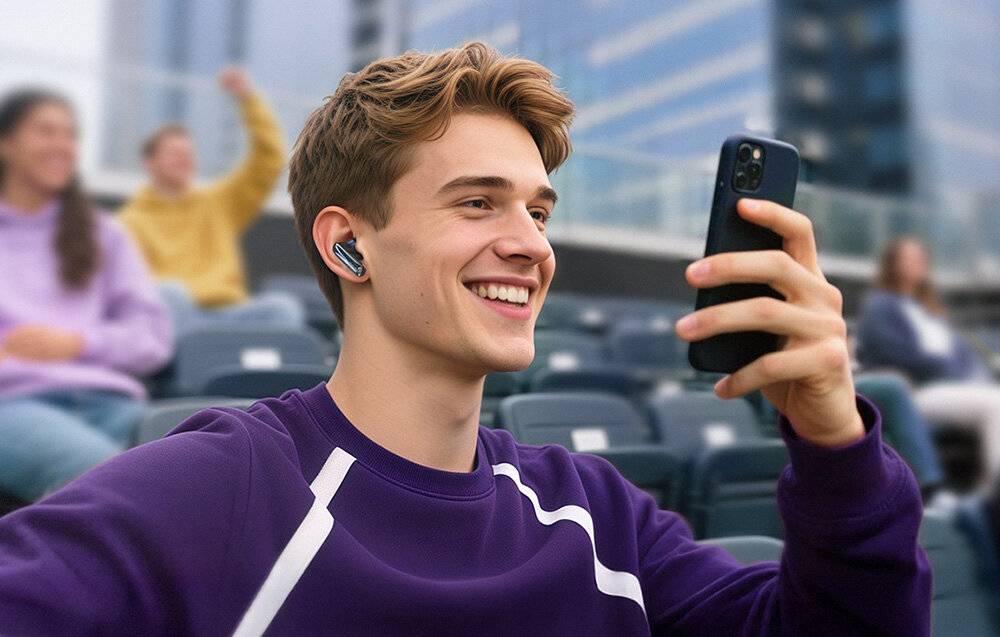 TWS QCY MeloBuds N70 Kopfhörer (lila)