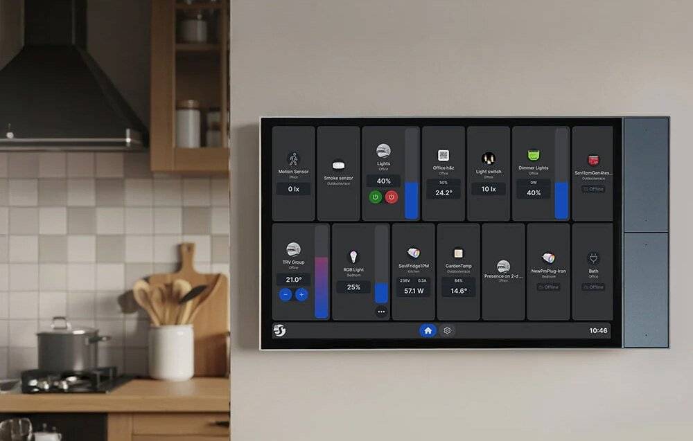 Bedienfeld 10,1" Shelly Wall Display XL WiFi/BLU (grau)