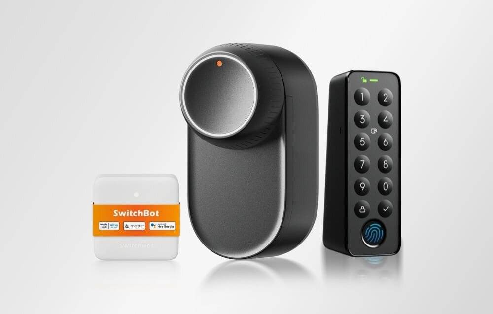 SwitchBot Ultra 3-in-1 Smart Lock mit Hub Mini Matter-Bedienfeld und Keypad-Tastatur