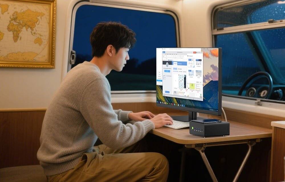 Mini-PC GMKtec K12 Ryzen 7 H 225 16 GB 255 32 GB RAM + 1 TB SSD WIN 11 Pro