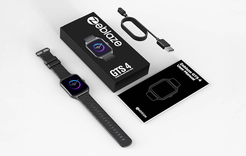 Smartwatch mit schwarzem Armband, das einen digitalen Bildschirm mit dem Datum „Di 14