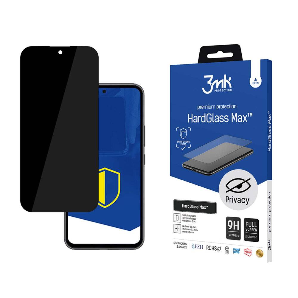 9H 3mk HardGlass Max Privacy™ Sichtschutzglas für Samsung Galaxy A55 5G