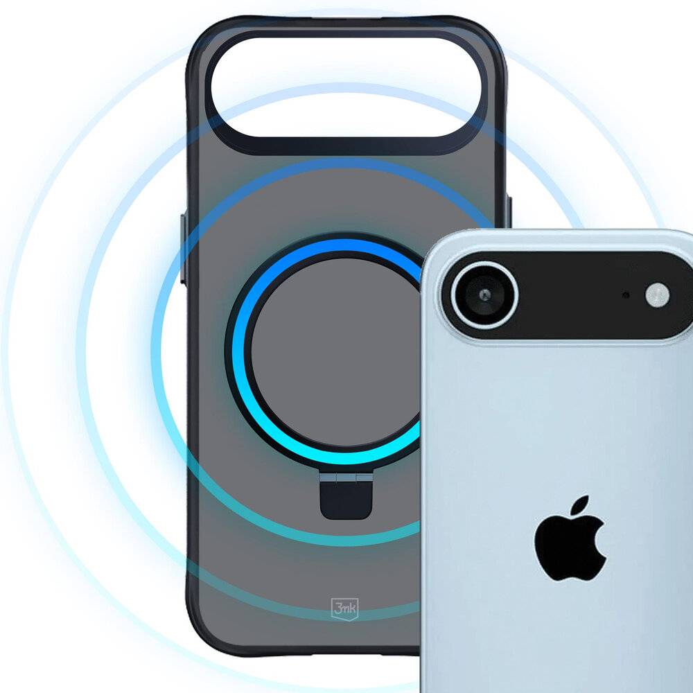 3mk Smoke Case Mag&Stand iPhone Air - Schwarz