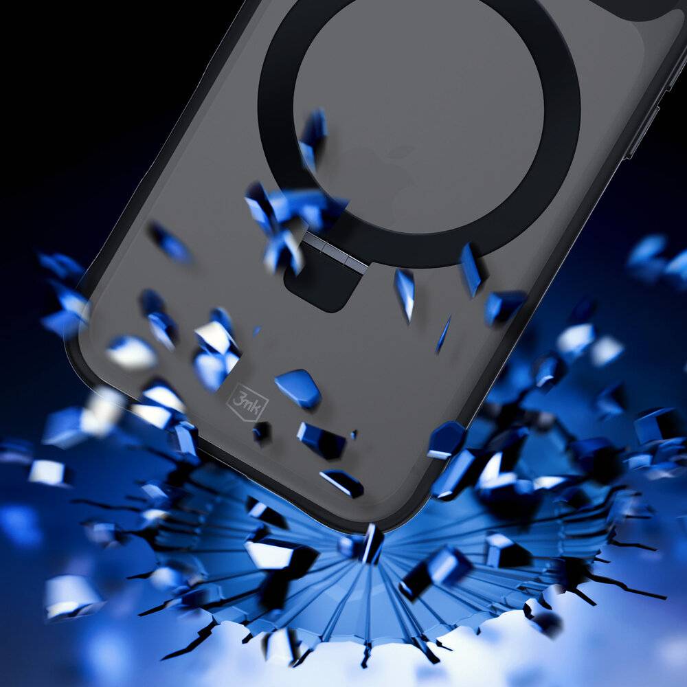 3mk Smoke Case Mag&Stand iPhone 17 Pro Max – Schwarz
