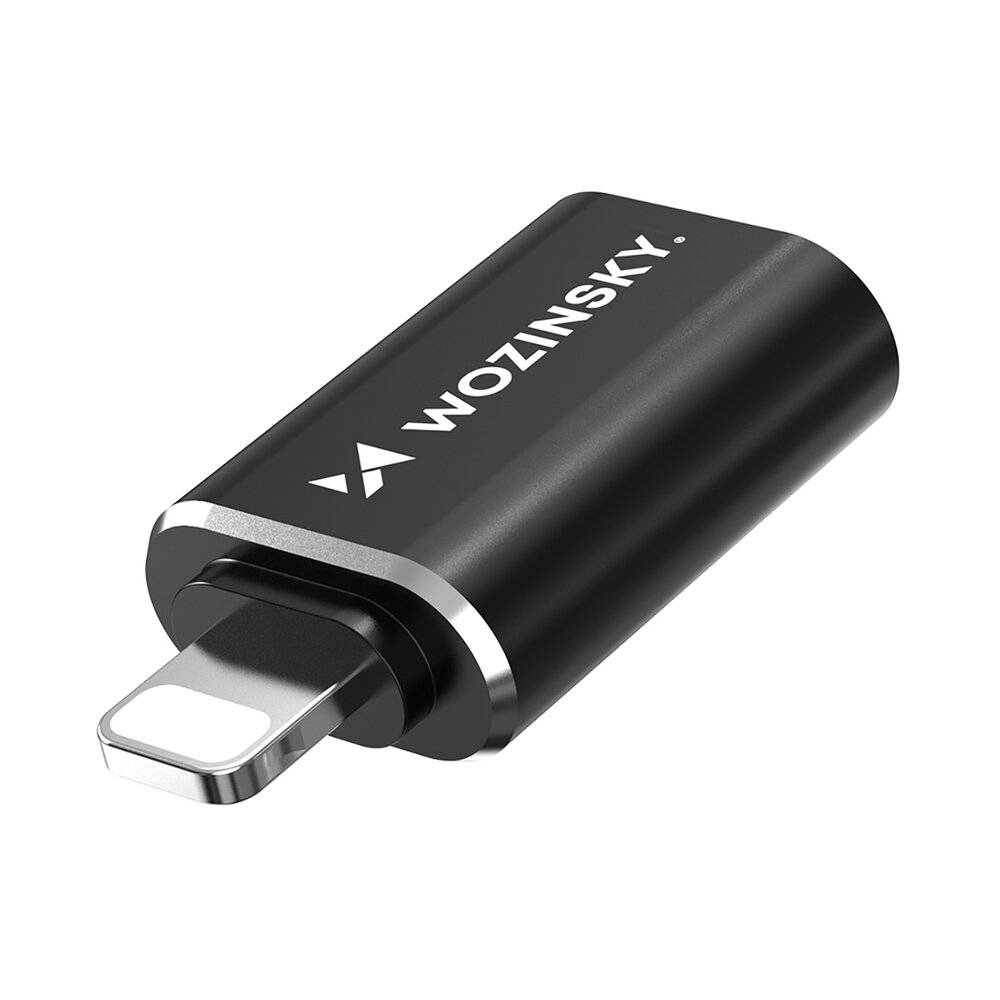 Wozinsky WALA-01 Lightning auf USB-A OTG Adapter - Schwarz